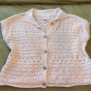 "Jessica Simpson" crochet button up